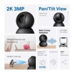 TAPO PAN/TILT HOME SECURITY WI-FI CAMERA 2K - Image 6