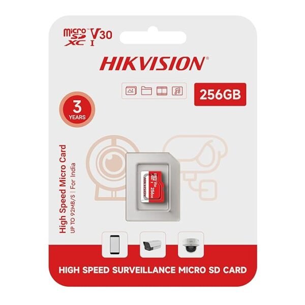 HIGH SPEED SURVEILLANCE MICRO SD CARD 256 GB