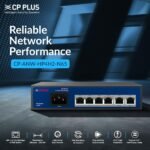 4 PORT POE SWITCH WITH 2 10/100MBPS UPLINK POTRS - Image 3