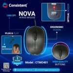 CONSISTENT NOVA WIRED MOUSE - Image 5