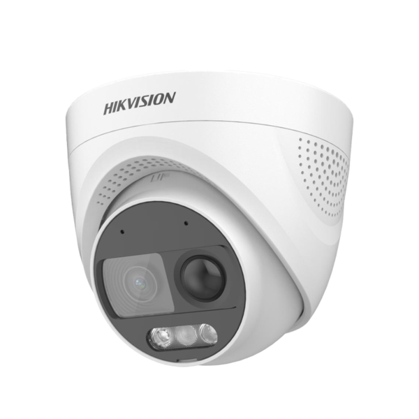 2 MP ColorVu PIR Siren Audio Fixed Turret Camera