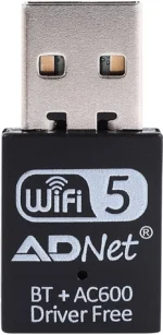 ADNET USB WIFI + BLUETOOTH 5.0 ADAPTER