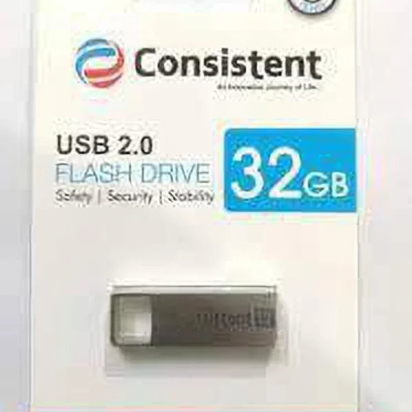 CONSISTENT USB 2.0 FLASH DRIVE 32GB