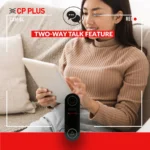 CP PLUS 2MP SMART WI-FI DOORBELL,PIR SENSOR CHARGEABLE BATTERY, WITH CHIME - Image 3