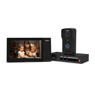 KTP02 2MP Lite-Series Wired IP Intercom Bundle KIT (Black Edition) - Image 1