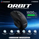 Consistent Orbit BT + 2.4GHz Rechargeable Wireless Mouse Black