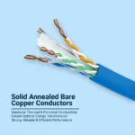 Consistent 3+1 CCTV Cable 90 Meters Lenght Bundle, Cable with Extra Density Shield, Long Term Durability - Image 4