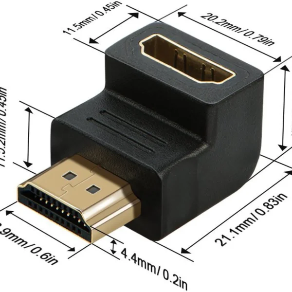 HDMI F-M L SHAPE JOINTER